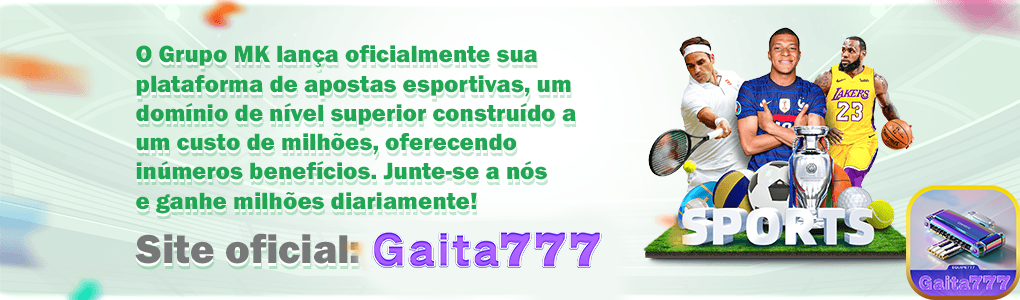 Apostas esportivas da gaita777.com com odds competitivas